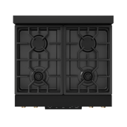 THOR Kitchen - 30-inch Gordon Ramsay Series Professional Gas Range with Tilt Panel Touch Control in Matte Black/Bronze - RSG30B-BRZ - IMG5