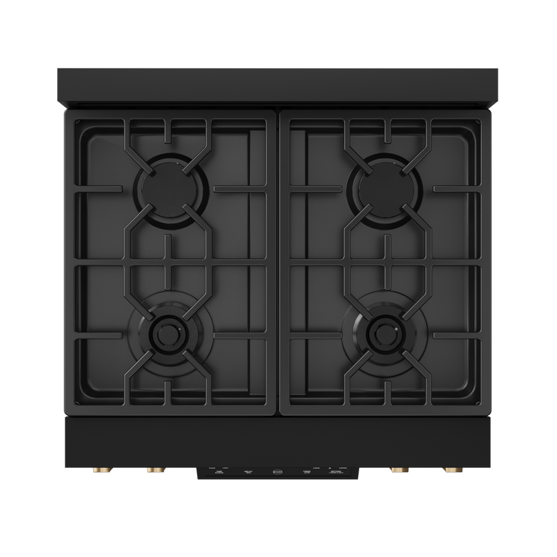 THOR Kitchen - 30-inch Gordon Ramsay Series Professional Gas Range with Tilt Panel Touch Control in Matte Black/Bronze - RSG30B-BRZ - IMG5