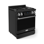 THOR Kitchen - 30-inch Gordon Ramsay Series Professional LP Range with Tilt Panel Touch Control in Matte Black/Stainless Steel - RSG30BLP-SS - IMG3
