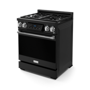 THOR Kitchen - 30-inch Gordon Ramsay Series Professional LP Range with Tilt Panel Touch Control in Matte Black/Stainless Steel - RSG30BLP-SS - IMG4