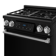THOR Kitchen - 30-inch Gordon Ramsay Series Professional Gas Range with Tilt Panel Touch Control in Matte Black/Stainless Steel - RSG30B-SS - IMG6