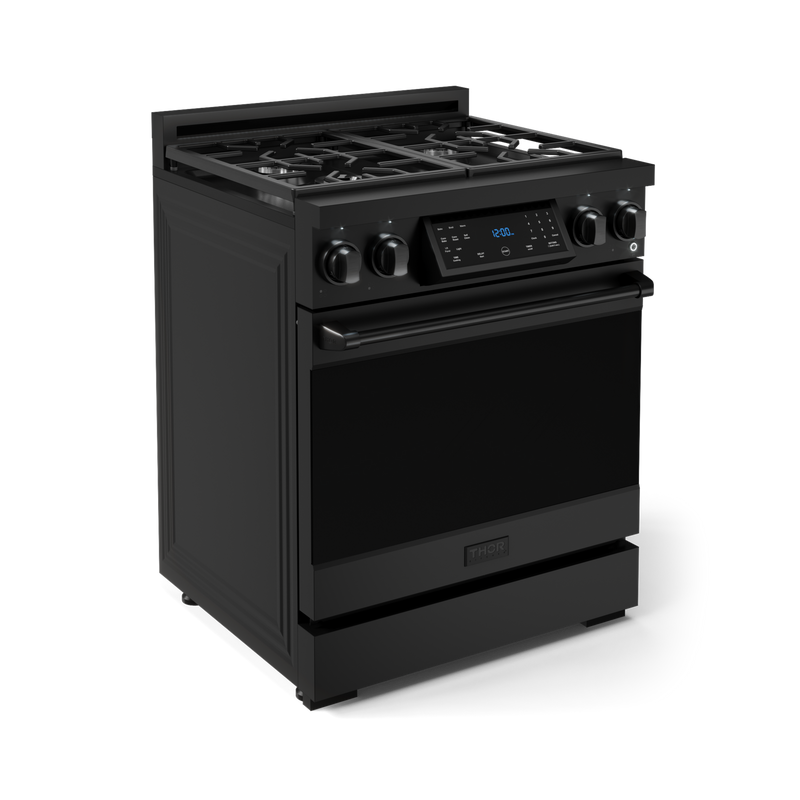 THOR Kitchen - 30-inch Gordon Ramsay Series Professional LP Range with Tilt Panel Touch Control in Matte Black - RSG30BLP - IMG4