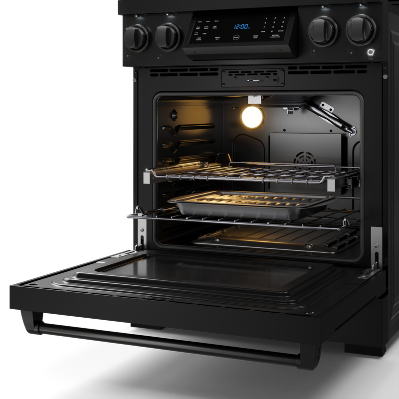 THOR Kitchen - 30-inch Gordon Ramsay Series Professional Gas Range with Tilt Panel Touch Control in Black - RSG30B - IMG3