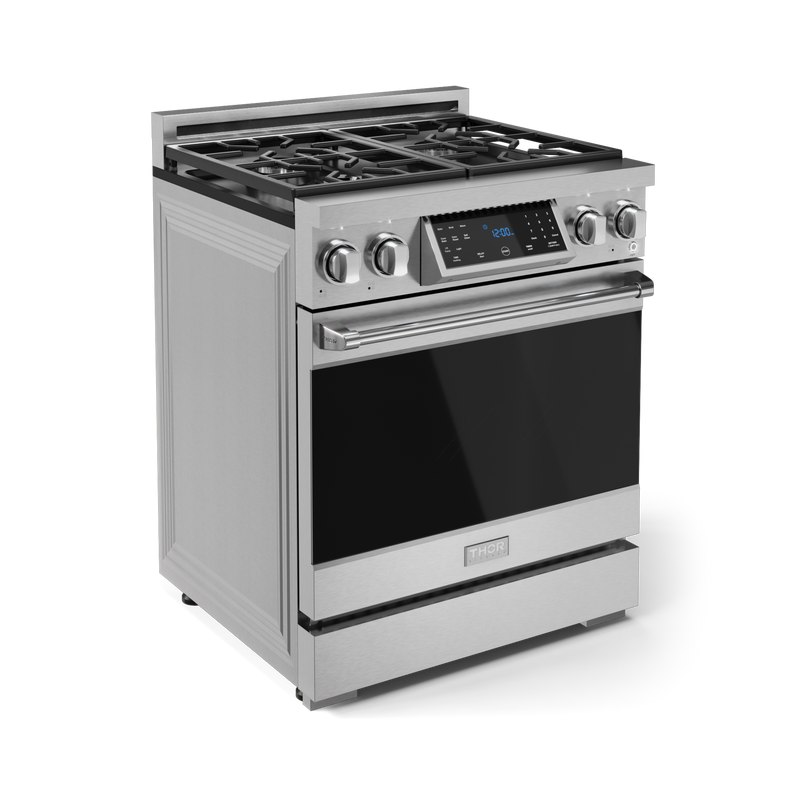 THOR Kitchen - 30-inch Gordon Ramsay Series Professional Gas Range with Tilt Panel Touch Control in Stainless Steel - RSG30 - IMG3