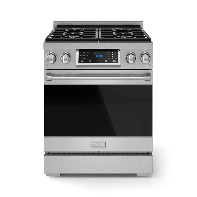 THOR Kitchen - 30-inch Gordon Ramsay Series Professional LP Range with Tilt Panel Touch Control in Stainless Steel - RSG30LP - IMG33