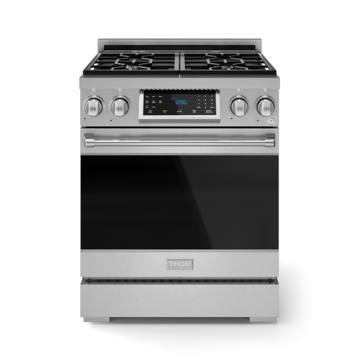 THOR Kitchen - 30-inch Gordon Ramsay Series Professional Gas Range with Tilt Panel Touch Control in Stainless Steel - RSG30 - IMG1
