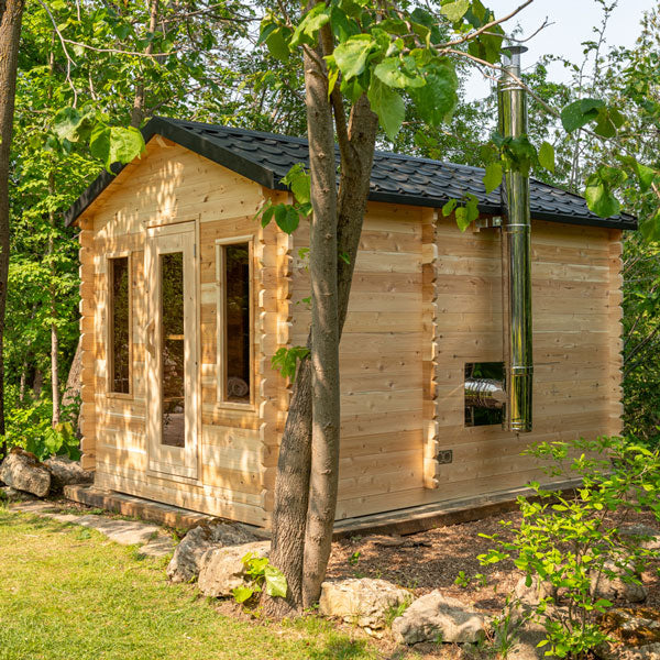 Leisurecraft - Canadian Timber Georgian Cabin Sauna with Changeroom - CTC88CW