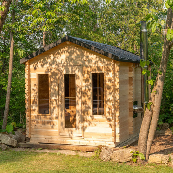 Leisurecraft - Canadian Timber Georgian Cabin Sauna with Changeroom - CTC88CW