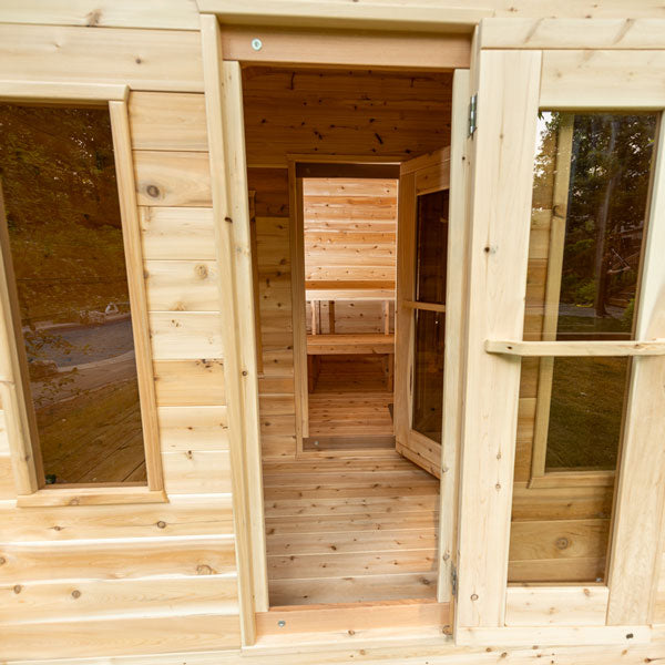 Leisurecraft - Canadian Timber Georgian Cabin Sauna with Changeroom - CTC88CW