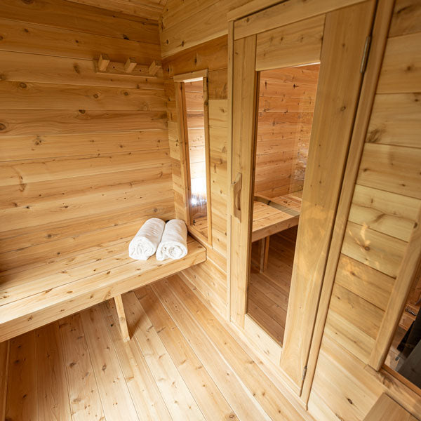 Leisurecraft - Canadian Timber Georgian Cabin Sauna with Changeroom - CTC88CW