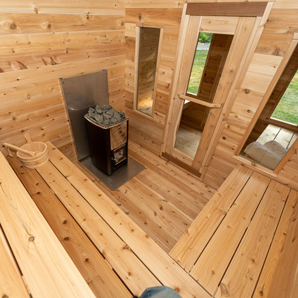 Leisurecraft - Canadian Timber Georgian Cabin Sauna with Changeroom - CTC88CW
