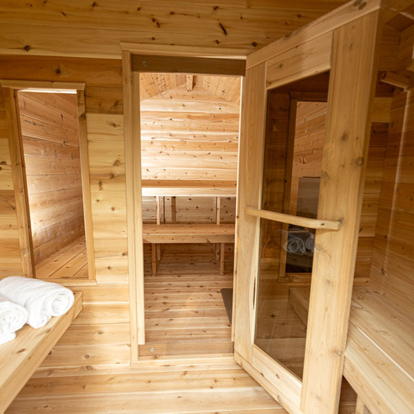 Leisurecraft - Canadian Timber Georgian Cabin Sauna with Changeroom - CTC88CW