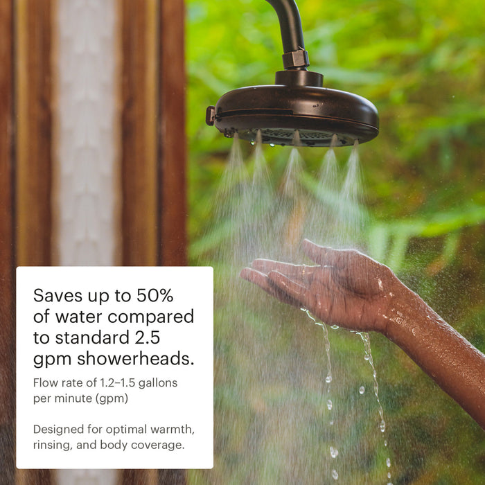 Brondell Nebia Corre Four-Function Fixed Shower Head 1.5GPM - N400R0