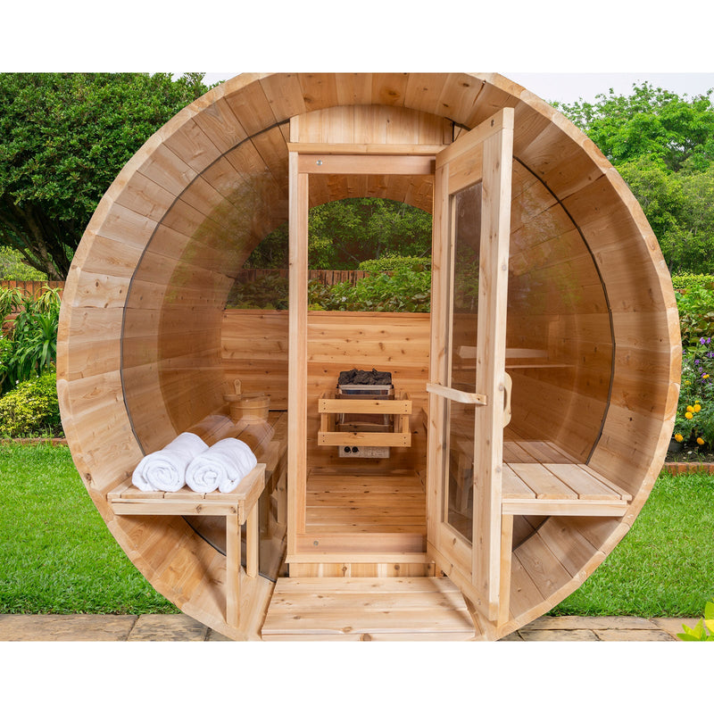 Leisurecraft - Canadian Timber Serenity MP Barrel Sauna - CTC2245MPE