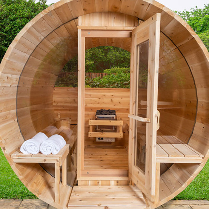 Leisurecraft - Canadian Timber Tranquility MP Barrel Sauna- CTC2345MPE
