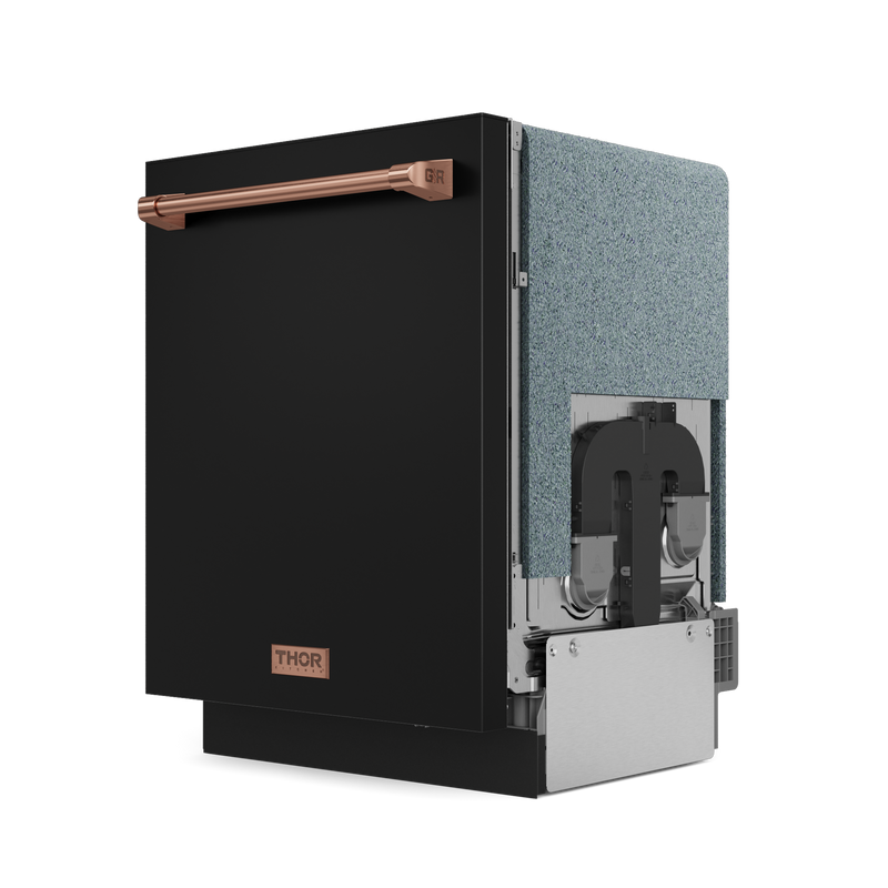 THOR Kitchen - 24-inch Gordon Ramsay Series Dishwasher Matte Black/Rose Gold - DW24X8BA00-RSG - IMG3