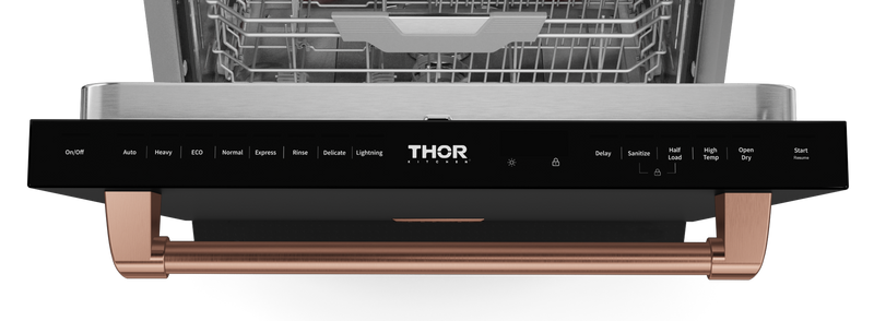 THOR Kitchen - 24-inch Gordon Ramsay Series Dishwasher Matte Black/Rose Gold - DW24X8BA00-RSG - IMG6