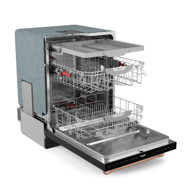 THOR Kitchen - 24-inch Gordon Ramsay Series Dishwasher Matte Black/Rose Gold - DW24X8BA00-RSG - IMG5
