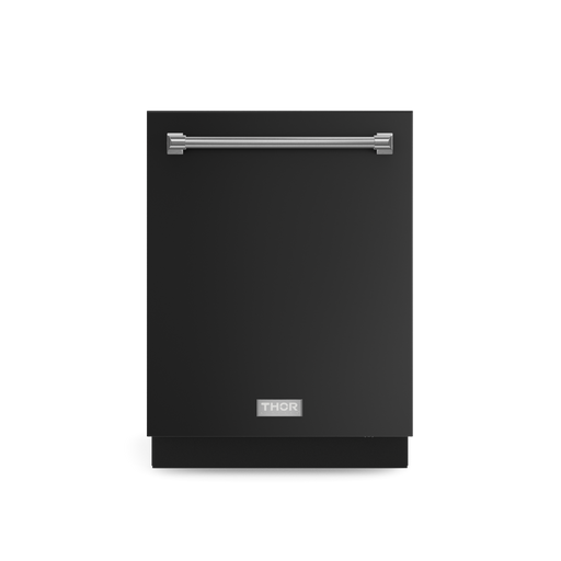 THOR Kitchen - 24-inch Gordon Ramsay Series Dishwasher Stainless Matte Black/Stainless Steel - DW24X8BA00-SS - IMG1