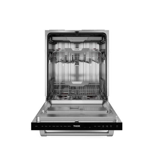 THOR Kitchen - 24-inch Gordon Ramsay Series Dishwasher Stainless Matte Black/Stainless Steel - DW24X8BA00-SS - IMG2