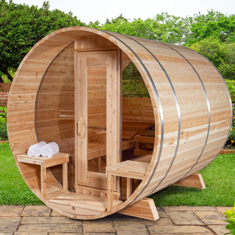 Leisurecraft - Canadian Timber Serenity MP Barrel Sauna - CTC2245MPE