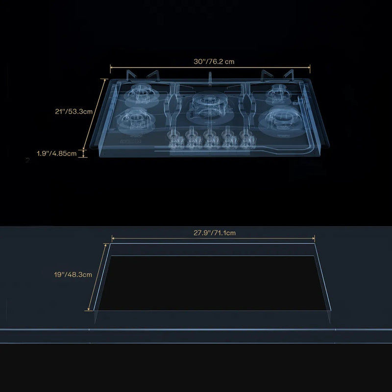 Empava - 30-inch Built-in Gas Stove Cooktop - EMPV-30GC21-GX - IMG8