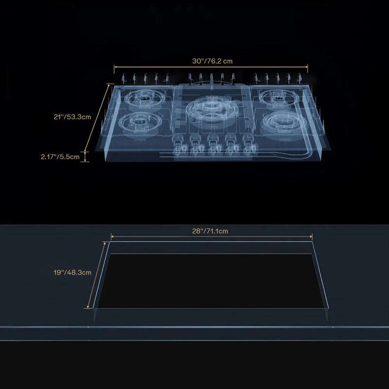 Empava - 30-inch Built-in Gas Cooktops - EMPV-30GC26-GX - IMG9
