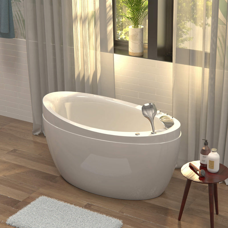 Empava - 48" Freestanding Japanese-Style Air Massage Bathtub with Reversible Drain - EMPV-48JT011 - IMG2