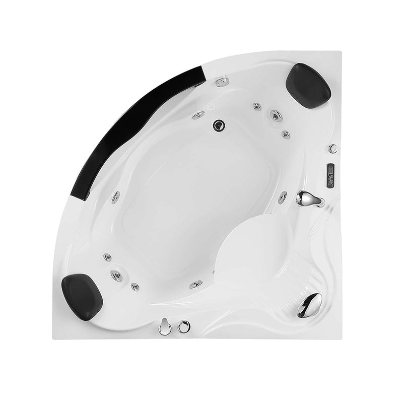 Empava - 59" Alcove Whirlpool Inline Heater LED Tub with Left Drain - EMPV-59JT319LED - IMG10