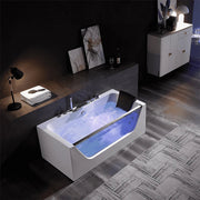 Empava - 59" Alcove LED Whirlpool Bathtub with Center Drain - EMPV-59JT408LED - IMG4