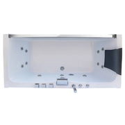 Empava - 59" Alcove LED Whirlpool Bathtub with Center Drain - EMPV-59JT408LED - IMG9
