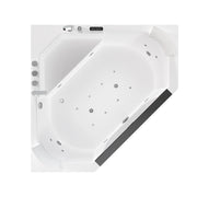 Empava - 59" Alcove Combo Massage Whirlpool Inline Heater LED Tub with Left Drain - EMPV-59PRO03 - IMG7