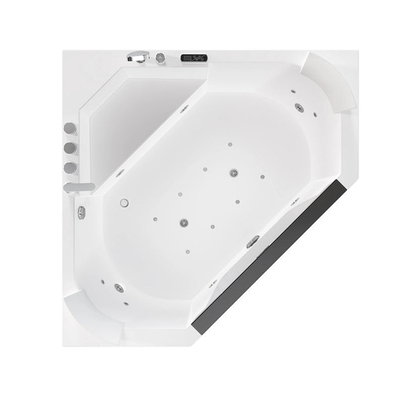 Empava - 59" Alcove Combo Massage Whirlpool Inline Heater LED Tub with Left Drain - EMPV-59PRO03 - IMG7