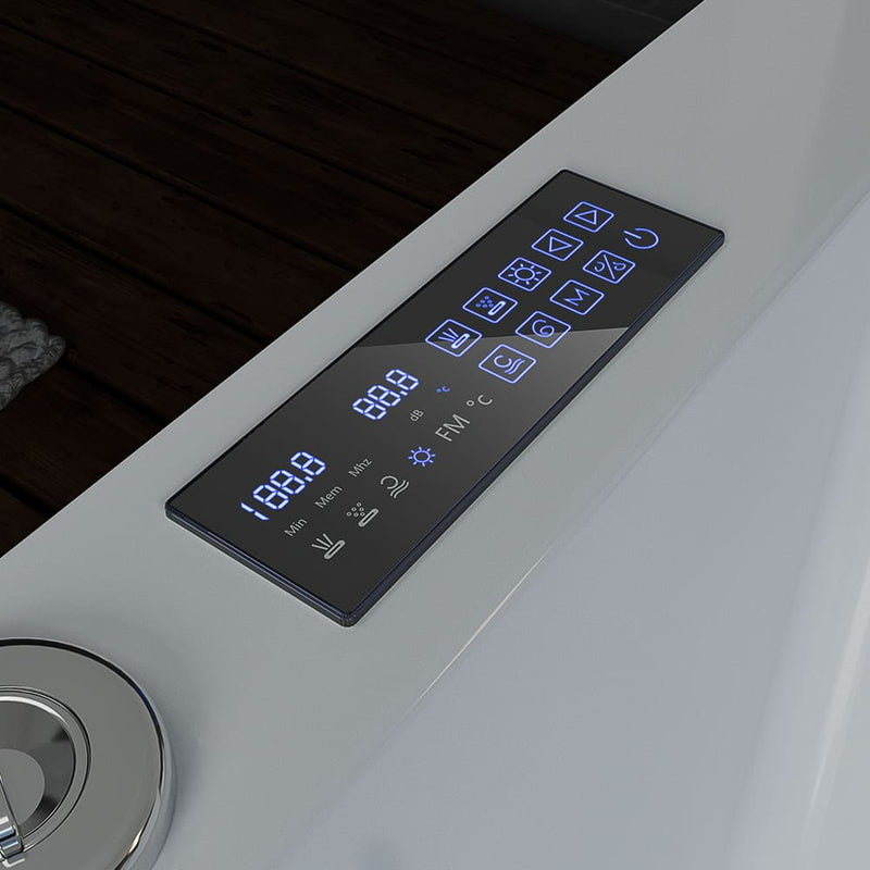 Empava - 71-inch Freestanding Combination Massage 2-Person LED Tub With Center Drain - EMPV-71JT801 - IMG7