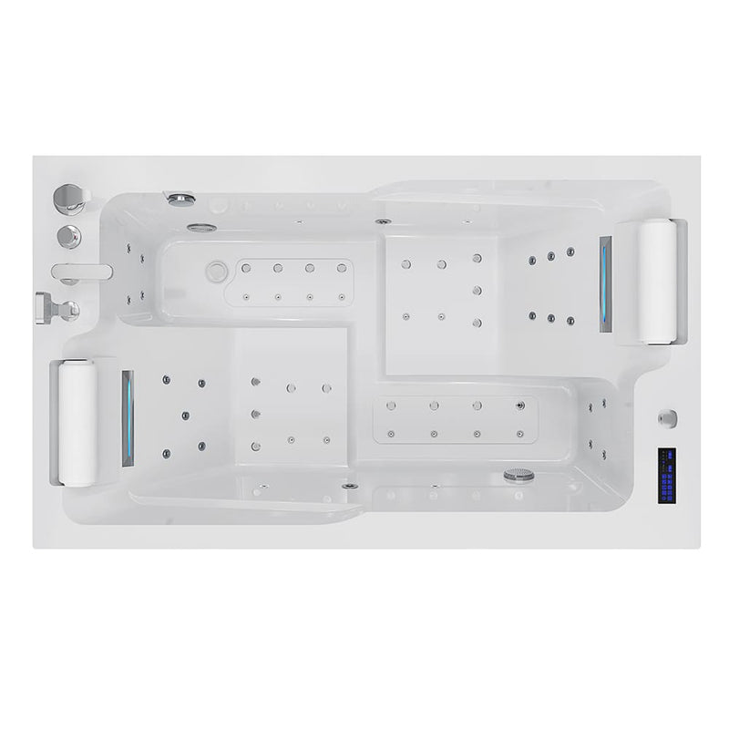 Empava - 71-inch Alcove Massage Inline Heater 2-Person LED Tub With Left Drain - EMPV-71JT802 - IMG10
