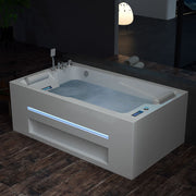 Empava - 71-inch Alcove Massage Inline Heater 2-Person LED Tub With Left Drain - EMPV-71JT802 - IMG3