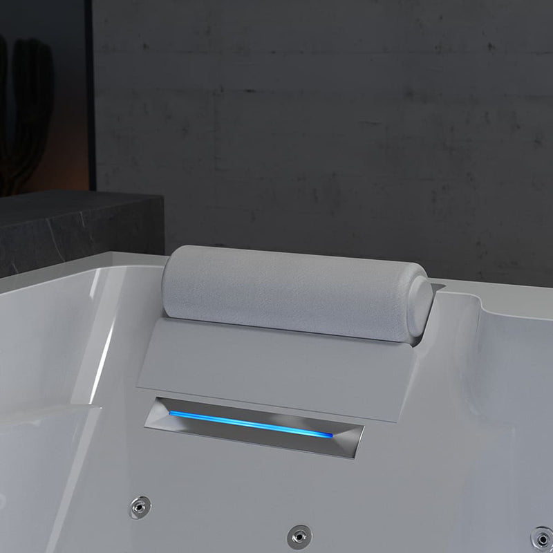 Empava - 71-inch Alcove Massage Inline Heater 2-Person LED Tub With Left Drain - EMPV-71JT802 - IMG5