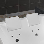 Empava - 71" Alcove Dual Massage Whirlpool Inline Heater 2-Person Bathtub with Center Drain - EMPV-71PRO04 - IMG7