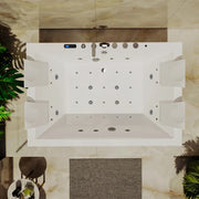 Empava - 71" Alcove Dual Massage Whirlpool Inline Heater 2-Person Bathtub with Revi-skin Therapy - EMPV-71PRO05 - IMG5