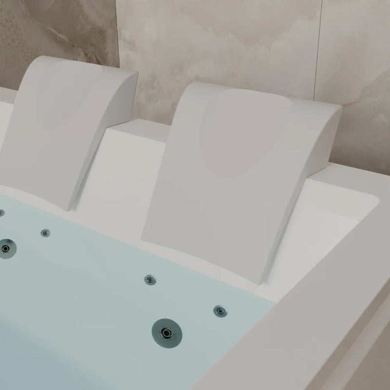 Empava - 71" Alcove Dual Massage Whirlpool Inline Heater 2-Person Bathtub with Revi-skin Therapy - EMPV-71PRO05 - IMG7