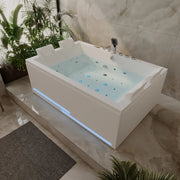 Empava - 71" Alcove Dual Massage Whirlpool Inline Heater 2-Person Bathtub with Revi-skin Therapy - EMPV-71PRO05 - IMG3