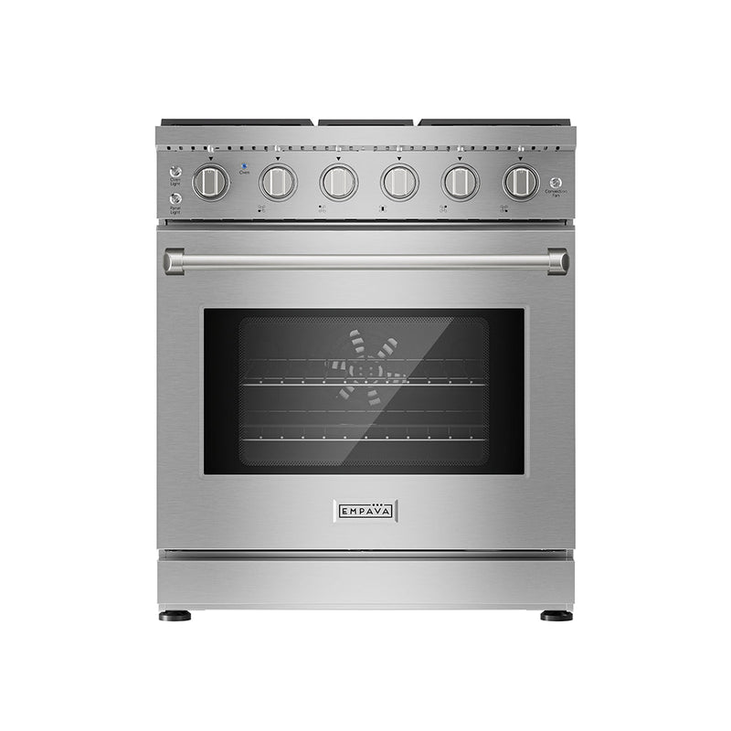 Empava - 30-inch Pro-Style Slide-in Single Oven Gas Range - EMPV-30GR10 - IMG1