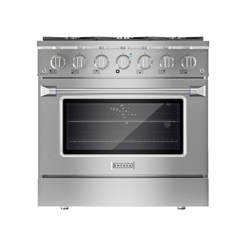 Empava - 36-inch Pro-Style Slide-In Single Oven Gas Range - EMPV-36GR08 - IMG1