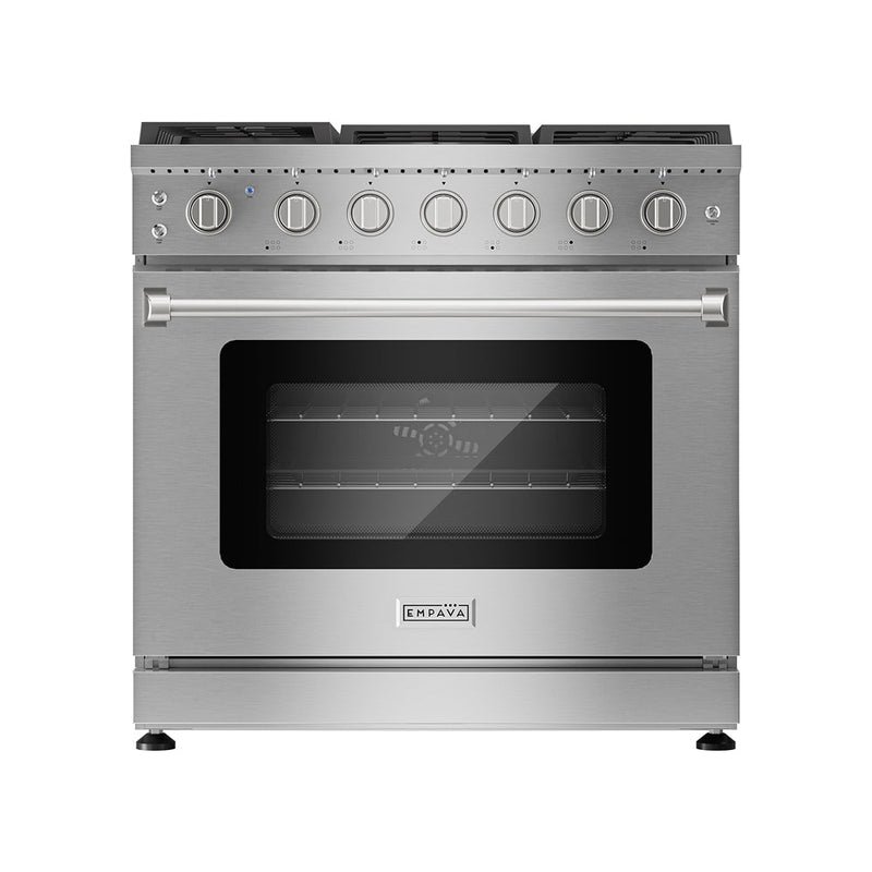 Empava - 36-inch Pro-Style Slide-in Single Oven Gas Range - EMPV-36GR11 - IMG1