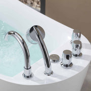 Empava - 59" Acrylic Freestanding Whirlpool Tub with Reversible Drain - EMPV-59AIS04 - IMG5