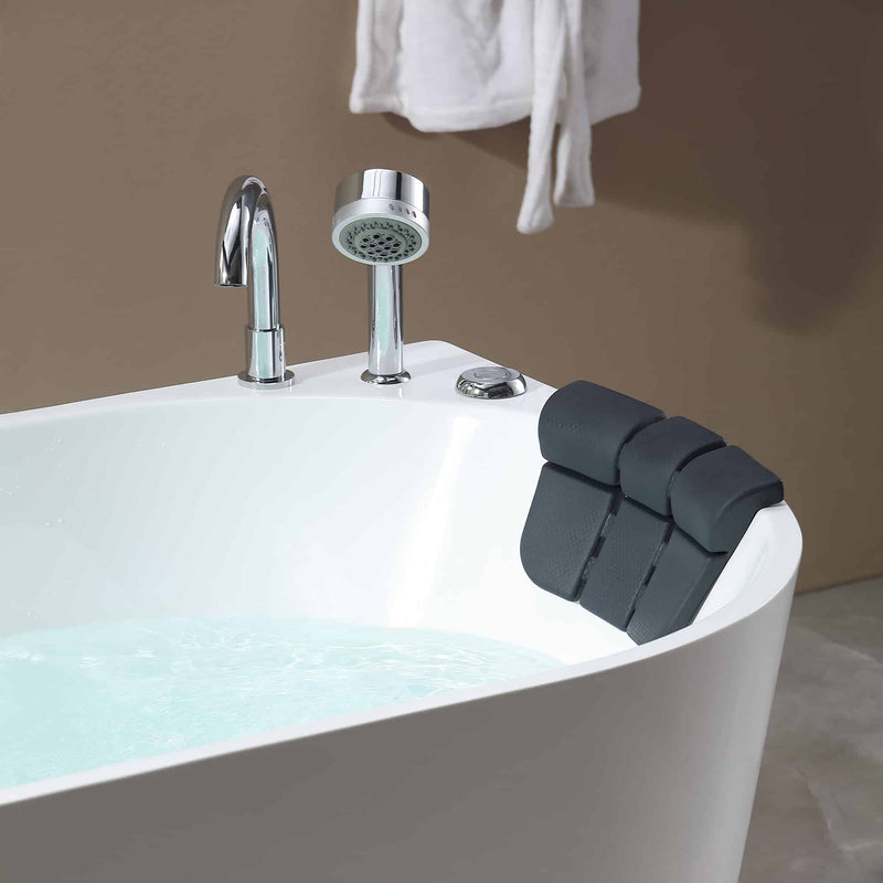 Empava - 59" Freestanding Hydro Massage Whirlpool Bathtub with Center Drain - EMPV-59AIS06 - IMG8