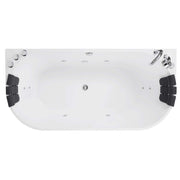 Empava - 59" Freestanding Hydro Massage Whirlpool Bathtub with Center Drain - EMPV-59AIS06 - IMG10