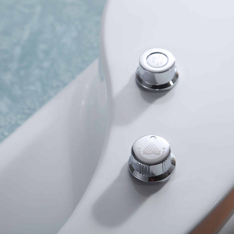 Empava - 59" Freestanding Round Whirlpool Bathtub with Right Drain - EMPV-59JT005 - IMG5