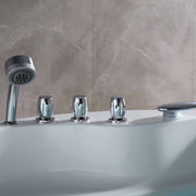 Empava - 59" Freestanding Round Whirlpool Bathtub with Right Drain - EMPV-59JT005 - IMG7