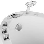 Empava - 59" Freestanding Japanese-Style Air Massage Bathtub with Reversible Drain - EMPV-59JT011 - IMG8